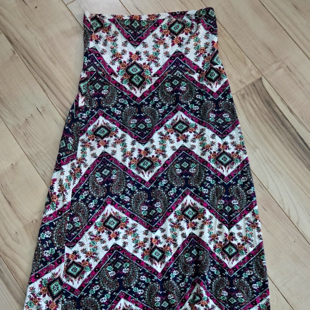 Chevron style skirt
